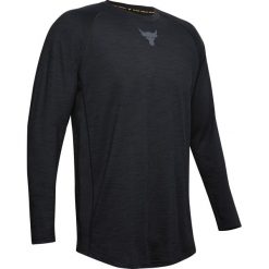 Under Armour Project Rock Koszulka Czarny. Czarne podkoszulki męskie Under Armour, m, bez wzorów, z bawełny, rockowe, bez kołnierzyka, z długim rękawem, długie. Za 240,95 zł.