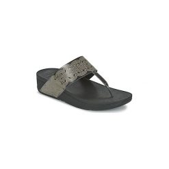 Japonki FitFlop BAHIA. Czarne klapki damskie marki FitFlop, bez wzorów, bez obcasa. Za 351,20 zł.