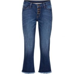 Boyfriendy damskie: Dżinsy „Cropped flare” bonprix niebieski „stone”