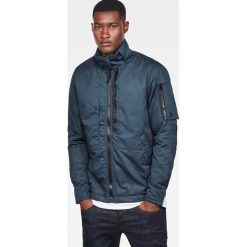 G-Star Raw - Kurtka Rackam. Niebieskie płaszcze męskie G-Star RAW, xl, bez wzorów, z bawełny, retro, krótkie, bez kaptura. W wyprzedaży za 499,90 zł.