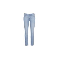 Jeansy slim fit Lee ELLY. Niebieskie jeansy damskie Lee, bez wzorów, z jeansu. Za 263,40 zł.