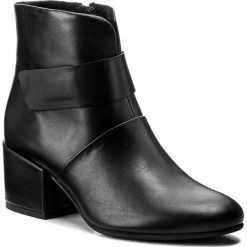 Botki SERGIO BARDI - Alonte FW127277717AF 101. Czarne botki damskie na obcasie Sergio Bardi, ze skóry. W wyprzedaży za 229,00 zł.