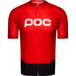 Koszulka POC ESSENTIAL ROAD LOGO JERSEY. Czarne koszulki męskie termoaktywne POC, bez wzorów, ze skóry, bez rękawów. W wyprzedaży za 387,00 zł.