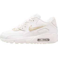 Nike Sportswear AIR MAX 90 Tenisówki i Trampki summit white/metallic gold star. Białe trampki dziewczęce Nike Sportswear, ze skóry. Za 449,00 zł.