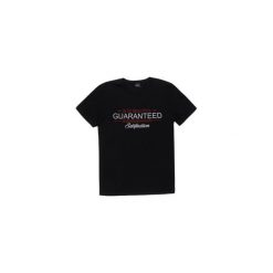 T-shirt męski. Czarne t-shirty męskie marki TXM, m, z aplikacjami, z bawełny, bez kołnierzyka. Za 19,99 zł.