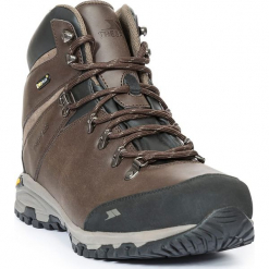 Skórzane buty turystyczne w kolorze brązowym. Brązowe buty trekkingowe męskie Trespass Shoes & Accessoires, z materiału. W wyprzedaży za 304,95 zł.
