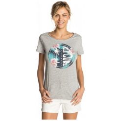 Rip Curl T-Shirt Damski Xs Szary. Szare t-shirty damskie marki Rip Curl, xs, z nadrukiem. W wyprzedaży za 99,00 zł.