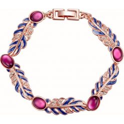 Bransoletki damskie: Pozłacana bransoletka z kryształkami Swarovski
