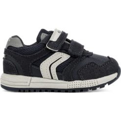 Geox tenisówki chłopięce Alben 27 szare/niebieskie. Szare buty chłopięce sportowe Geox, z materiału, na rzepy. Za 259,00 zł.