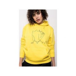 No shame yellow hoodie. Żółte bluzy damskie Rest_factory, s, bez wzorów, z bawełny, bez rękawów, z kapturem. Za 159,20 zł.