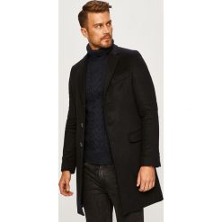 Tommy Hilfiger Tailored - Płaszcz. Czarne płaszcze męskie Tommy Hilfiger Tailored, m, bez wzorów, z wiskozy, bez kaptura. W wyprzedaży za 799,90 zł.
