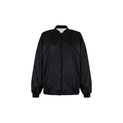 Bomber dwustronny czarny (UNISEX). Czarne bluzy męskie marki Kozacki Mops, s, z haftami, z bawełny, z dekoltem na plecach, bez rękawów, bez kaptura. Za 349,00 zł.