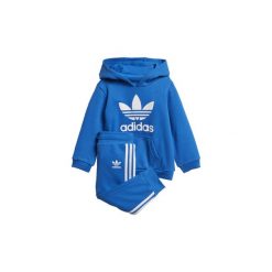 Zestawy dresowe adidas Zestaw z bluzą z kapturem Trefoil. Niebieskie bluzy chłopięce Adidas, z dresówki, z kapturem. Za 229,00 zł.