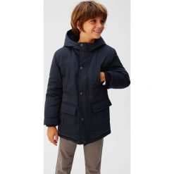 Mango Kids - Kurtka dziecięca (110 - 164) Ned. Niebieskie kurtki chłopięce z poliesteru, krótkie. Za 269,90 zł.