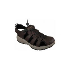 Sandały sportowe Skechers MELBO - JOURNEYMAN 2. Pomarańczowe sandały męskie Skechers, bez zapięcia. Za 213,00 zł.