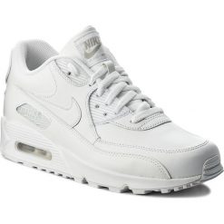 Buty NIKE - Air Max 90 Leather 302519 113 True White/True White. Białe półbuty męskie Nike, na co dzień, bez wzorów, ze skóry, bez zapięcia. W wyprzedaży za 479,00 zł.