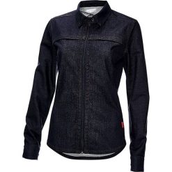 Bluzka "P-Aight Tectron" w kolorze granatowym. Niebieskie bluzki damskie Protective, bez wzorów, z denimu, z klasycznym kołnierzykiem, bez rękawów. W wyprzedaży za 219,95 zł.