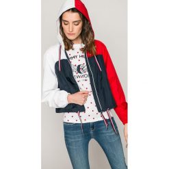 Tommy Hilfiger - Kurtka. Szare kurtki damskie TOMMY HILFIGER, s, bez wzorów, z poliesteru, krótkie. W wyprzedaży za 449,90 zł.