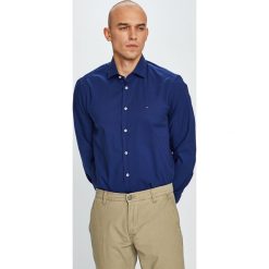 Tommy Hilfiger Tailored - Koszula. Białe koszule męskie Tommy Hilfiger Tailored, bez wzorów, z elastanu, casualowe, z włoskim kołnierzykiem, z długim rękawem. Za 299,90 zł.