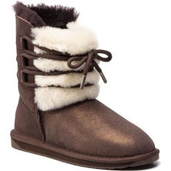 Buty EMU AUSTRALIA - Sorby W11789 Chocolate Metallic. Pomarańczowe kozaki damskie EMU Australia, ze skóry, klasyczne, bez zapięcia. W wyprzedaży za 379,00 zł.