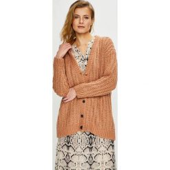 Vero Moda - Sweter. Brązowe swetry rozpinane damskie marki Vero Moda, s, z poliesteru. Za 169,90 zł.