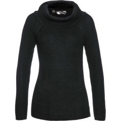 Sweter z szerokim golfem bonprix czarny. Czarne swetry damskie bonprix, bez wzorów, bez rękawów, bez kaptura. Za 89,99 zł.