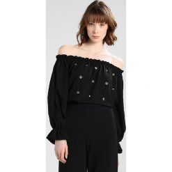 Bluzki damskie: Dorothy Perkins EMBELLISHED BARDOT Bluzka black