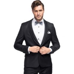 Marynarka LEONARDO GGSS900062. Czarne marynarki męskie Giacomo Conti, bez wzorów, z wełny, eleganckie. Za 999,00 zł.