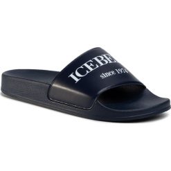 Klapki ICEBERG - 20EIU1302 Comb Blu. Niebieskie klapki męskie Iceberg, z tworzywa sztucznego, bez zapięcia. W wyprzedaży za 229,00 zł.