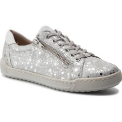 Sneakersy CAPRICE - 9-23650-22 Silver Bubb.Co 995. Szare półbuty damskie Caprice, bez wzorów, ze skóry, bez obcasa, na płaskiej podeszwie, bez zapięcia. W wyprzedaży za 189,00 zł.