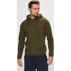Jack & Jones - Bluza. Zielone bluzy męskie Jack & Jones, s, bez wzorów, z bawełny, z kapturem, bez rękawów, z kapturem. W wyprzedaży za 89,90 zł.