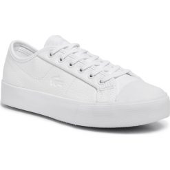 Sneakersy LACOSTE - Ziane Plus Grand 319 1 Cfa 7-38CFA002321G Wht/Wht. Białe półbuty damskie Lacoste, ze skóry. Za 349,00 zł.