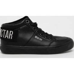 Big Star - Trampki. Czarne trampki i tenisówki damskie BIG STAR, bez wzorów, z gumy, na sznurówki. W wyprzedaży za 69,90 zł.