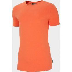 T-shirt męski TSM600 - łososiowy - Outhorn. Różowe koszulki męskie Outhorn, m, bez wzorów, bez kołnierzyka. Za 29,99 zł.