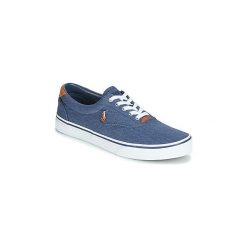 Buty Polo Ralph Lauren THORTON. Niebieskie trampki męskie Polo Ralph Lauren, bez wzorów, bez zapięcia. Za 237,30 zł.