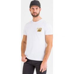 T-SHIRT versace jeans couture. Białe t-shirty męskie Versace Jeans Couture, s, bez wzorów, z jeansu, bez kołnierzyka. Za 289,00 zł.