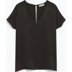 Jedwabna koszulka "Kassaway" w kolorze antracytowym. Szare koszulki damskie American Vintage, s, bez wzorów, z jedwabiu, bez kołnierzyka. W wyprzedaży za 249,95 zł.