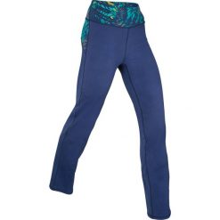 Legginsy sportowe, długie Level 1 bonprix kobaltowy. Niebieskie spodnie damskie bonprix, bez wzorów, z materiału, na fitness i siłownię. Za 79,99 zł.