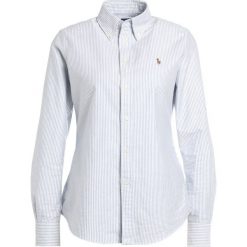 Polo Ralph Lauren HARPER CUSTOM FIT Koszula blue/white. Niebieskie tuniki damskie Polo Ralph Lauren, xl, bez wzorów, z bawełny, polo, bez rękawów. W wyprzedaży za 373,15 zł.