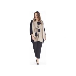 Sweter z narzutką. Czarne swetry damskie Bird, xl, bez wzorów, bez rękawów. Za 297,00 zł.