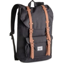 Plecak HERSCHEL - Lil Amer M 10020-02462 Black/Saddle Brown. Czarne torby męskie skórzane Herschel, bez wzorów, z materiału. W wyprzedaży za 379,00 zł.