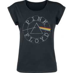 Bluzki asymetryczne: Pink Floyd Logo Circle Koszulka damska czarny
