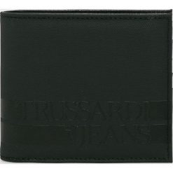 Trussardi Jeans - Portfel skórzany. Czarne portfele męskie marki Trussardi Jeans, z jeansu. Za 239,90 zł.