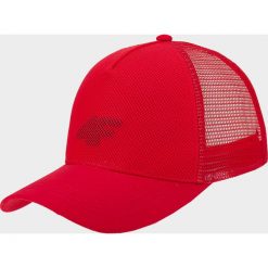 Czapka z daszkiem damska CAD003 - czerwony. Czerwone czapki damskie bez wzorów. W wyprzedaży za 29,99 zł.