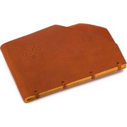 Portfele damskie: Woox Skórzany Portfel/Etui Na Karty Unisex | Handmade | Brązowy Moneta Minor Dilutus – – – 8595564773832