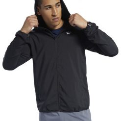 REEBOK TRAINING ESSENTIALS JACKET > FP9172. Kurtki męskie Reebok, xl, bez wzorów, z poliesteru, klasyczne, bez kaptura. Za 199,99 zł.