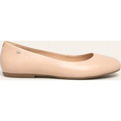 Wojas - Baleriny skórzane. Baleriny damskie Wojas, bez wzorów, ze skóry, bez obcasa, na obcasie. Za 259,90 zł.