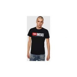 T-shirty z krótkim rękawem Diesel 00S1DF 0CATJ - T-DIEGO-DIVISION. Czarne t-shirty męskie Diesel, s, bez wzorów, bez kołnierzyka, krótkie. Za 195,65 zł.