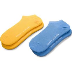 Zestaw 2 par niskich skarpet damskich TOMMY HILFIGER - 301390 Yellow/Blue. Żółte skarpetki damskie TOMMY HILFIGER, bez wzorów, z bawełny. Za 34,99 zł.