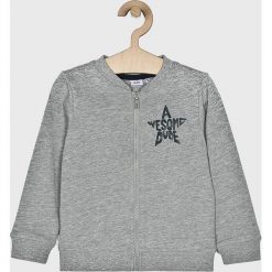 Blukids - Bluza dziecięca 74-98 cm. Szare bluzy chłopięce Blukids, bez wzorów, z bawełny, bez rękawów, bez kaptura. W wyprzedaży za 39,90 zł.